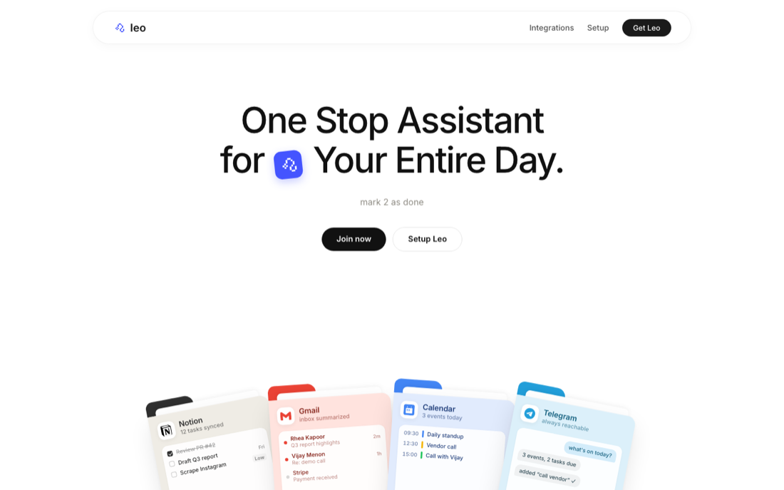 Leo website