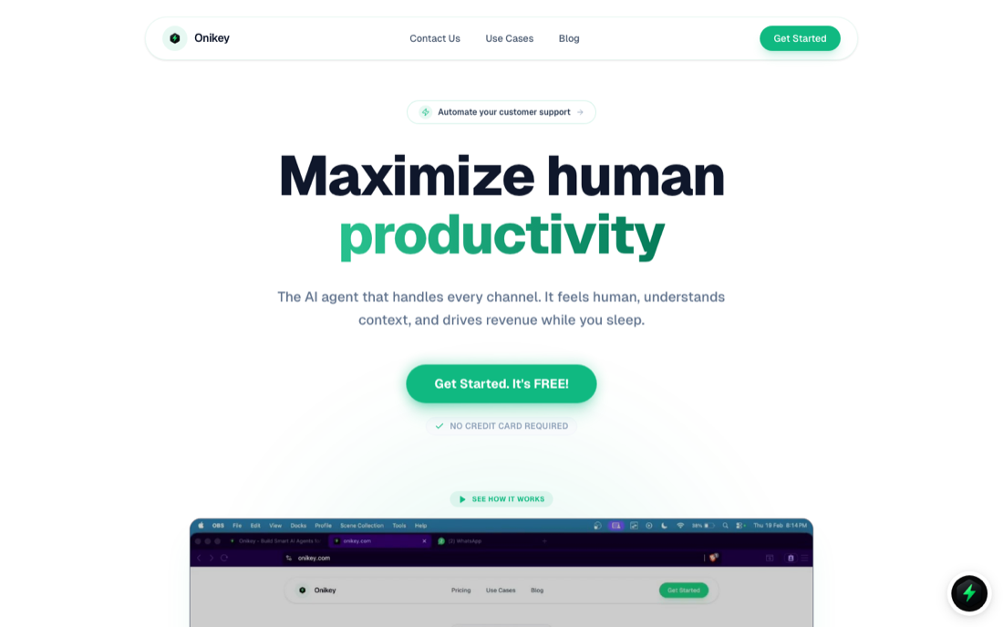 Onikey website